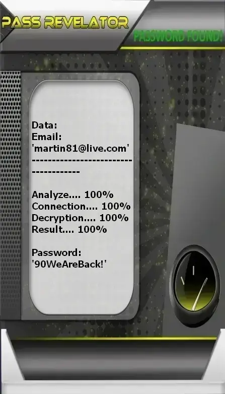 Décrypter les mots de passe Outlook