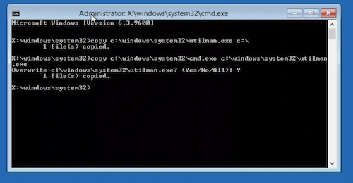 Commandes remplacement